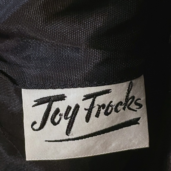 Rare 1950s Hepburn style black ruffled tier dress - Picture 11 of 12